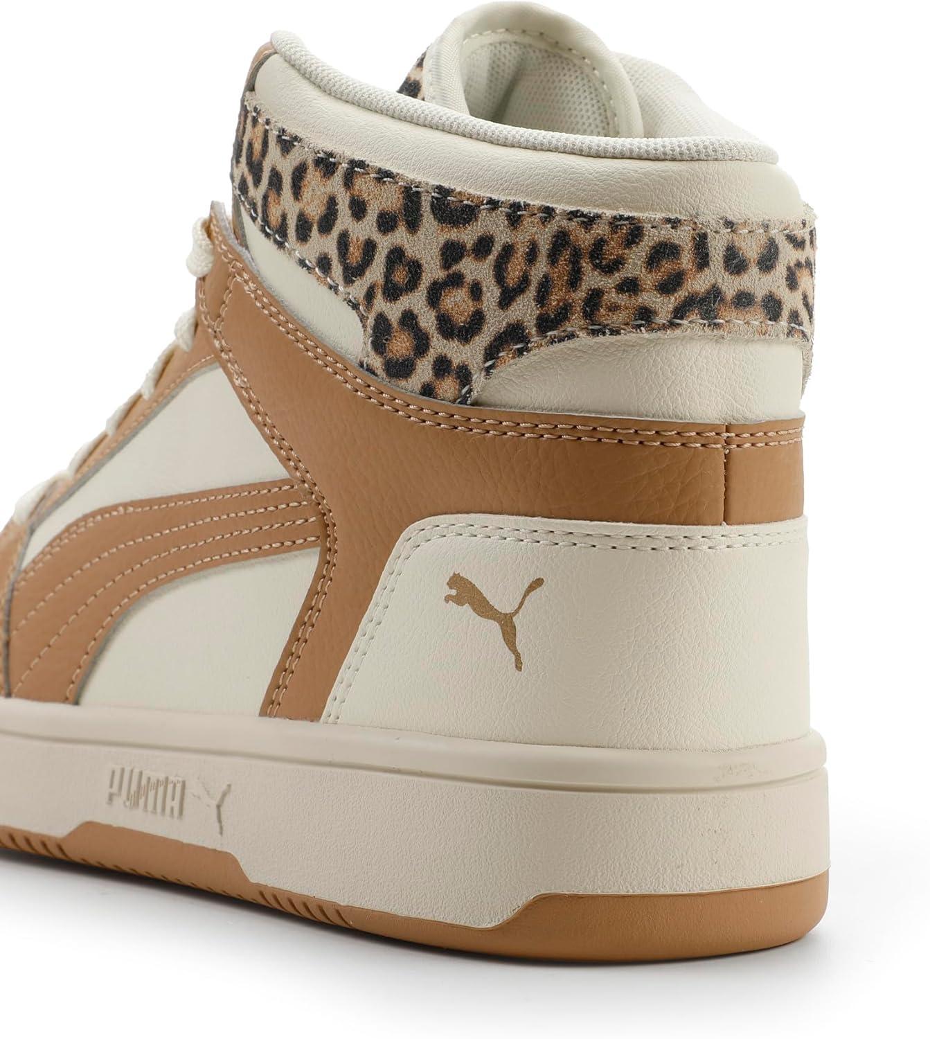 image:imagePuma Womens Rebound Layup Luster Mid ShoesWarm Whitedusty Tanpuma Gold