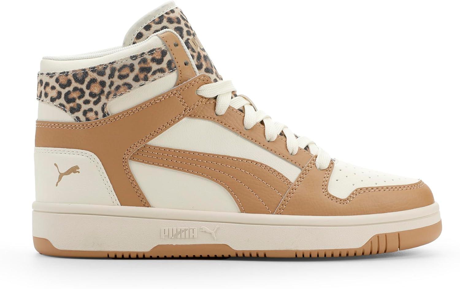 image:imagePuma Womens Rebound Layup Luster Mid ShoesWarm Whitedusty Tanpuma Gold