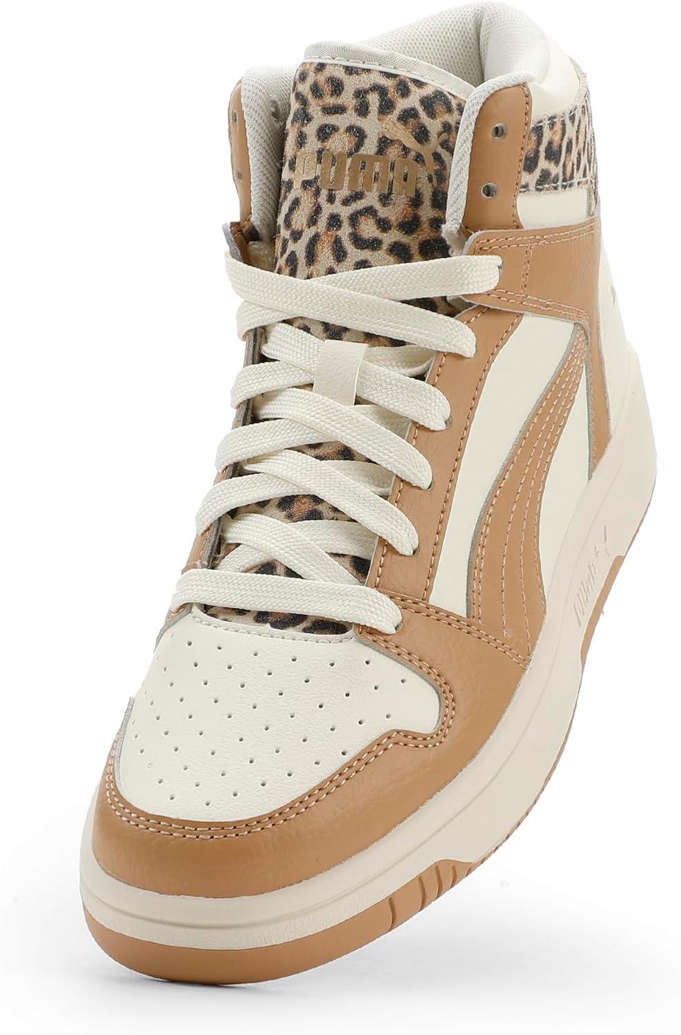 image:imagePuma Womens Rebound Layup Luster Mid ShoesWarm Whitedusty Tanpuma Gold