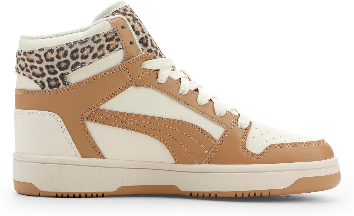 image:imagePuma Womens Rebound Layup Luster Mid ShoesWarm Whitedusty Tanpuma Gold
