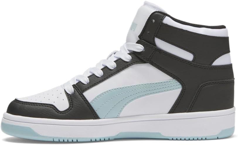 image:imagePuma Womens Rebound Layup Luster Mid ShoesWhitefrosted Dewblack