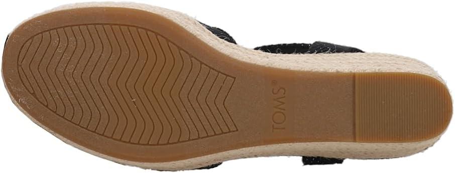 image:imageTOMS Womens Audrey Ankle Strap Platform Wedge SandalBlack
