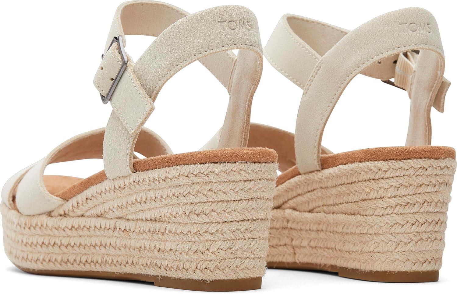 image:imageTOMS Womens Audrey Ankle Strap Platform Wedge SandalNatural