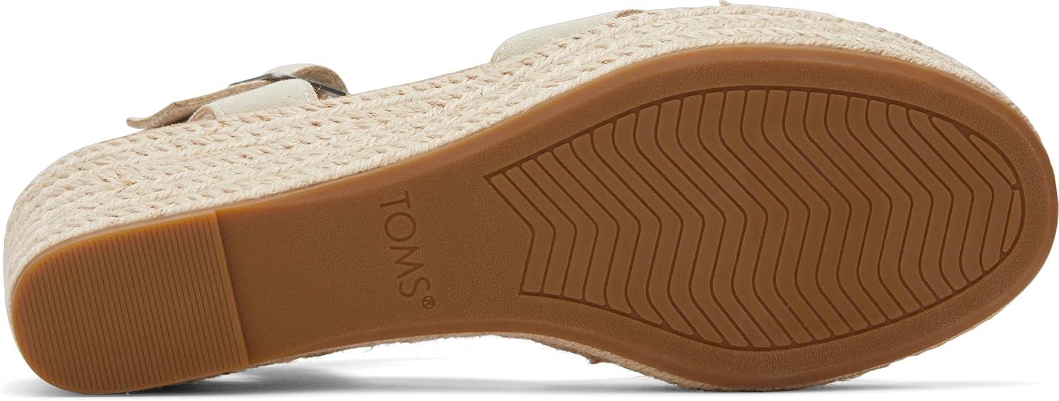image:imageTOMS Womens Audrey Ankle Strap Platform Wedge SandalNatural