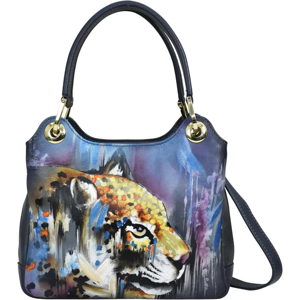 image:imageAnuschka Satchel with Crossbody Strap708Abstract Leopard