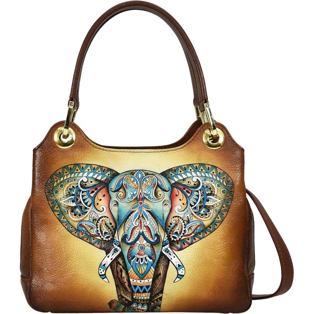 image:imageAnuschka Satchel with Crossbody Strap708Elephant Mandala