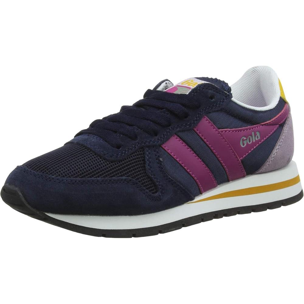 image:imageGola Womens LowTop TrainersBlue Navy Fuchsia Sun Ek