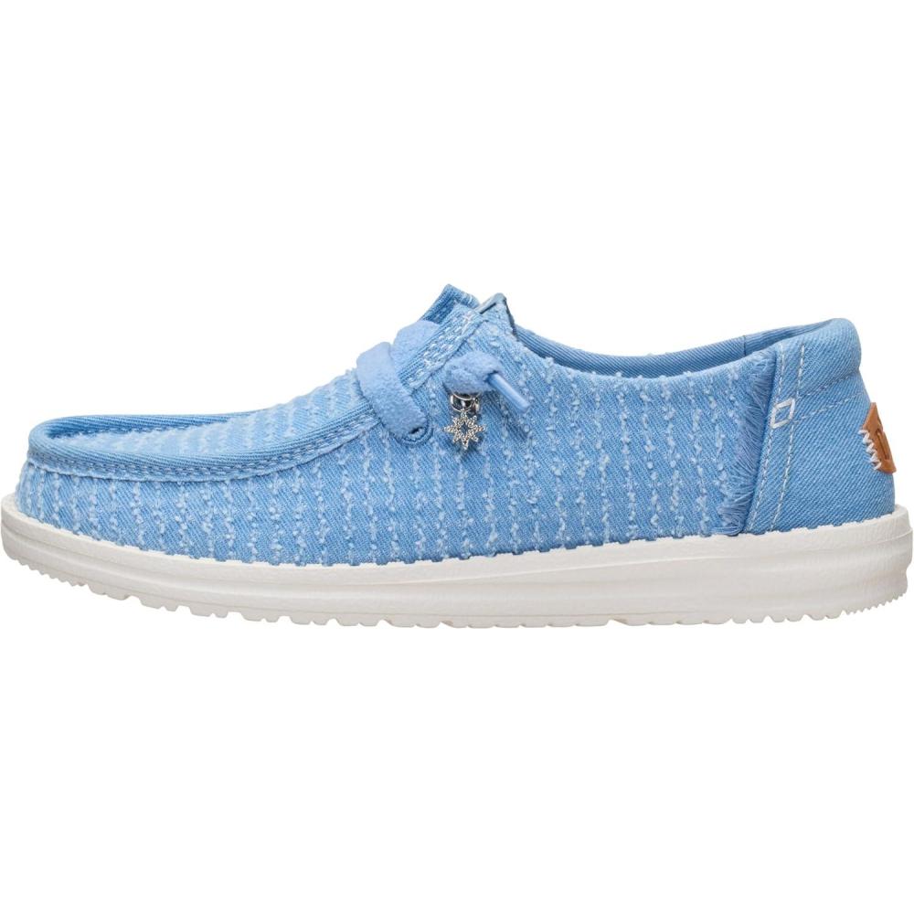 image:imageHEYDUDE Wendy Frayed CanvasFaded Denim