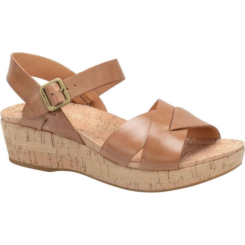 image:imageKORKEASE Womens Myrna 20 Ankle Strap Wedge SandalGolden Sand