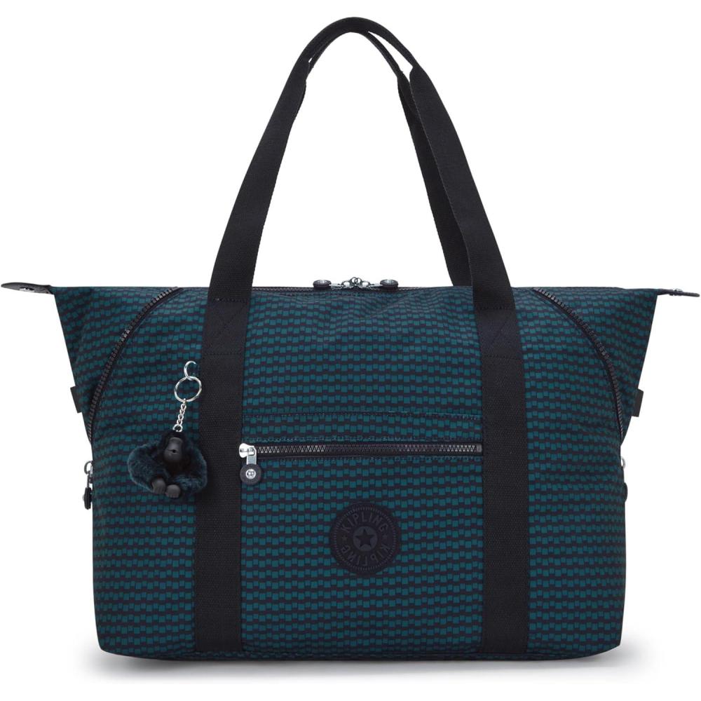 image:imageKipling Womens Art Medium Prt3 Tote Bag Lightweight Large Weekender Travel HandbagDark Lobby Tile