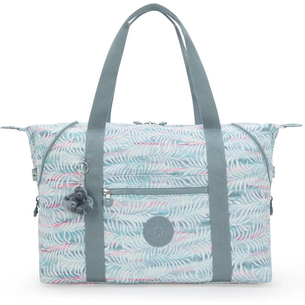 image:imageKipling Womens Art Medium Prt3 Tote Bag Lightweight Large Weekender Travel HandbagPalmtree Leaves