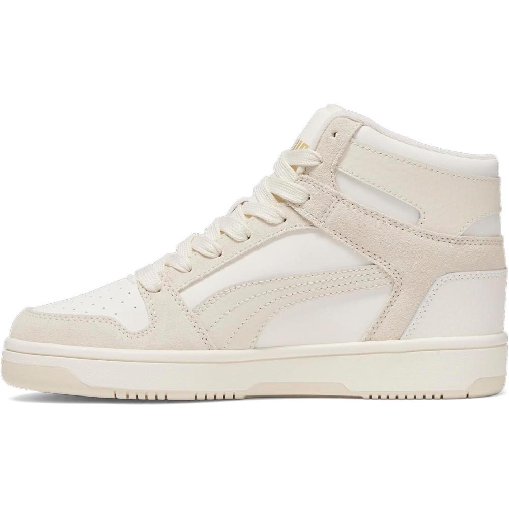 image:imagePuma Womens Rebound Layup Luster Mid ShoesWarm Whitealpine Snowsugared Almond