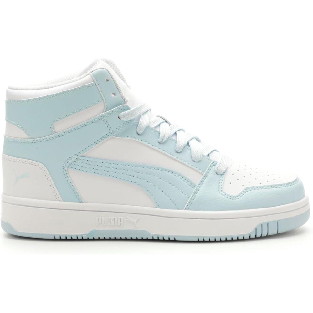 image:imagePuma Womens Rebound Layup Luster Mid ShoesWhiteicy Blue
