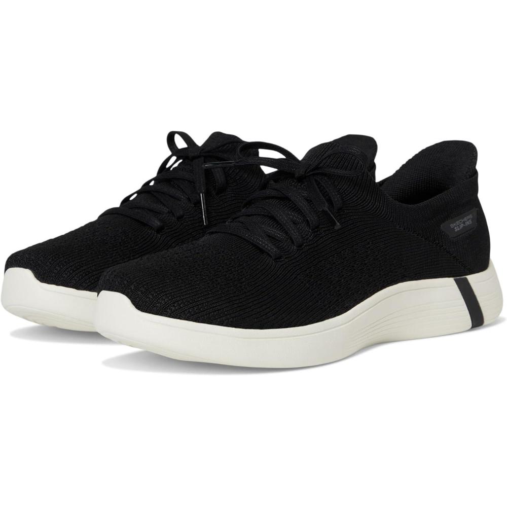 image:imageSkechers Womens Onthego Hands Free Slipins Swift WKnit FitBlackWhite