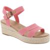 Shell Pink Metallic Linen Stripe