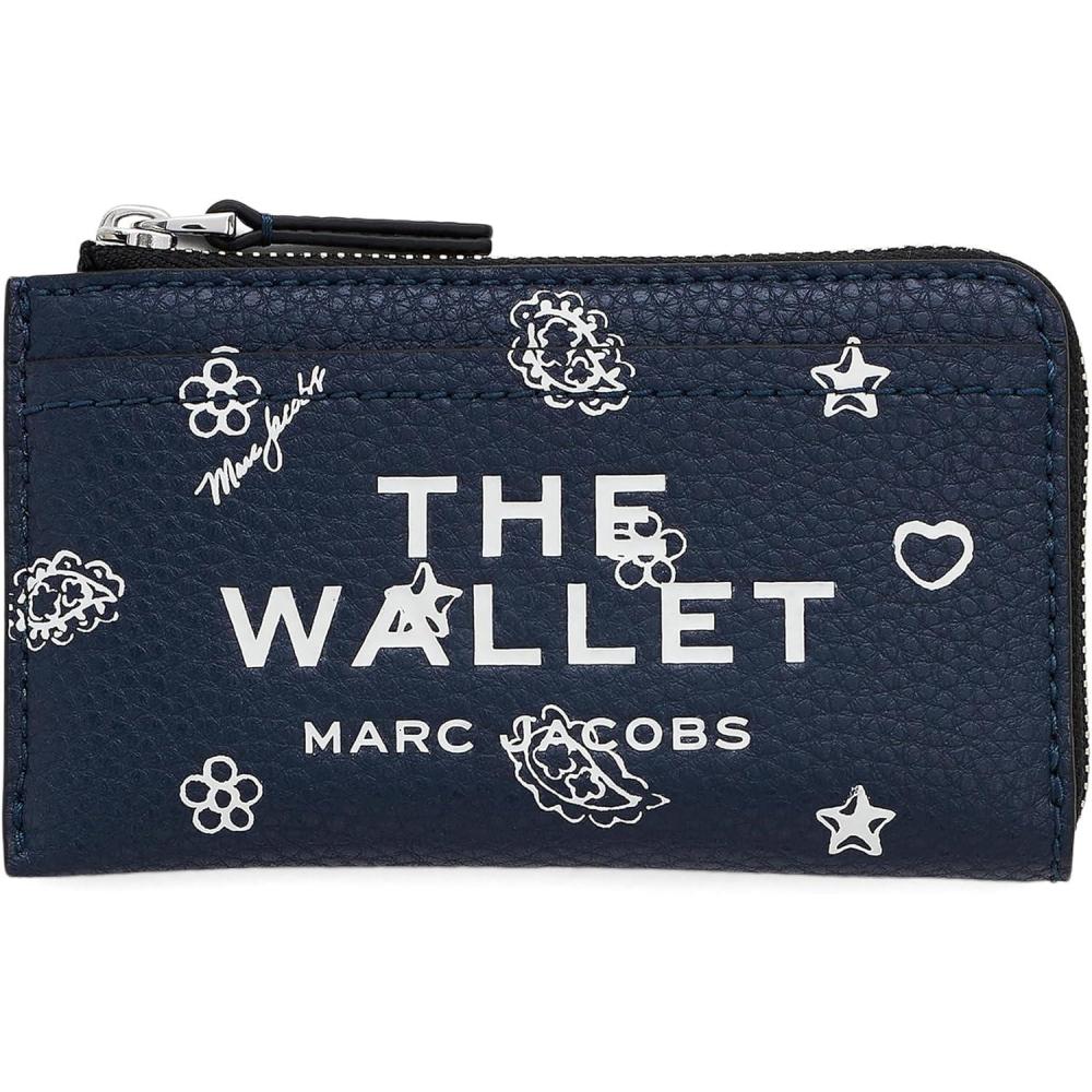 image:imageMarc Jacobs The Bandana Top Zip Wallet Navy Multi