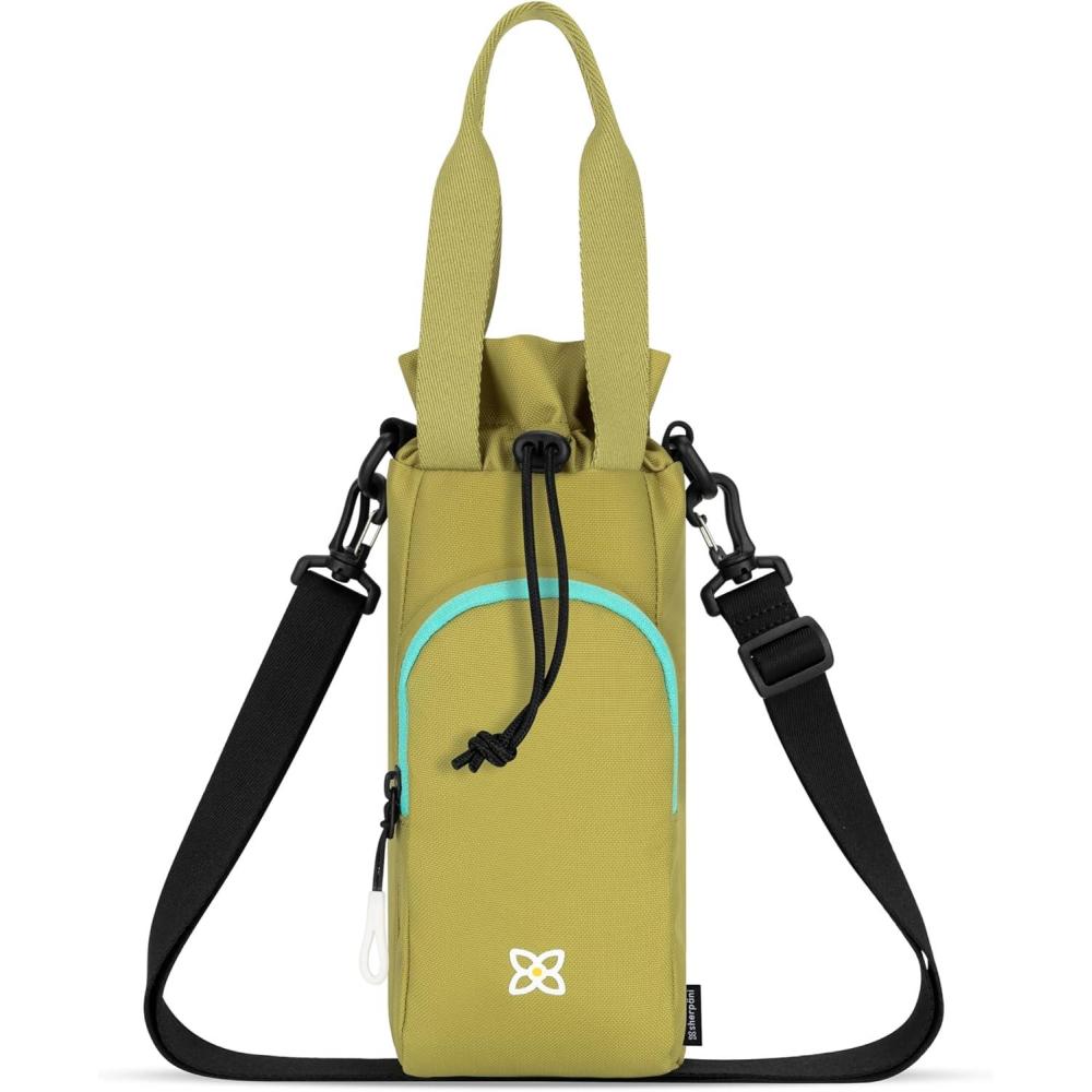 image:imageSherpani Izzie Water Bottle Holder HandsFree RFID Crossbody Water Bottle Carrier Bag wPhone Pocket Travel GiftAlchemy