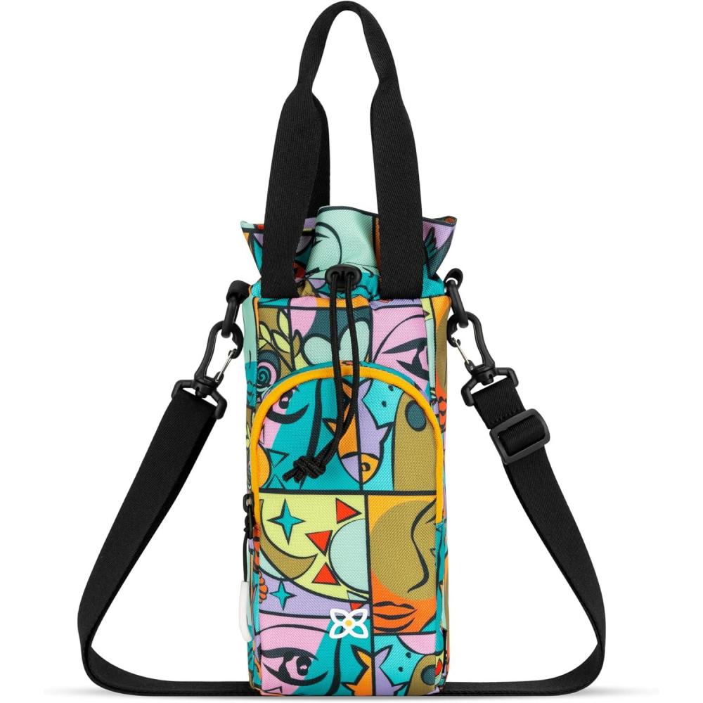image:imageSherpani Izzie Water Bottle Holder HandsFree RFID Crossbody Water Bottle Carrier Bag wPhone Pocket Travel GiftCloud9