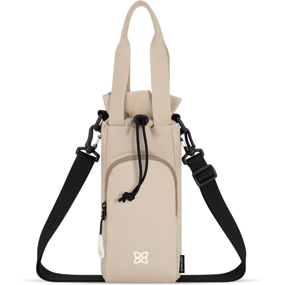 image:imageSherpani Izzie Water Bottle Holder HandsFree RFID Crossbody Water Bottle Carrier Bag wPhone Pocket Travel GiftCon Leche