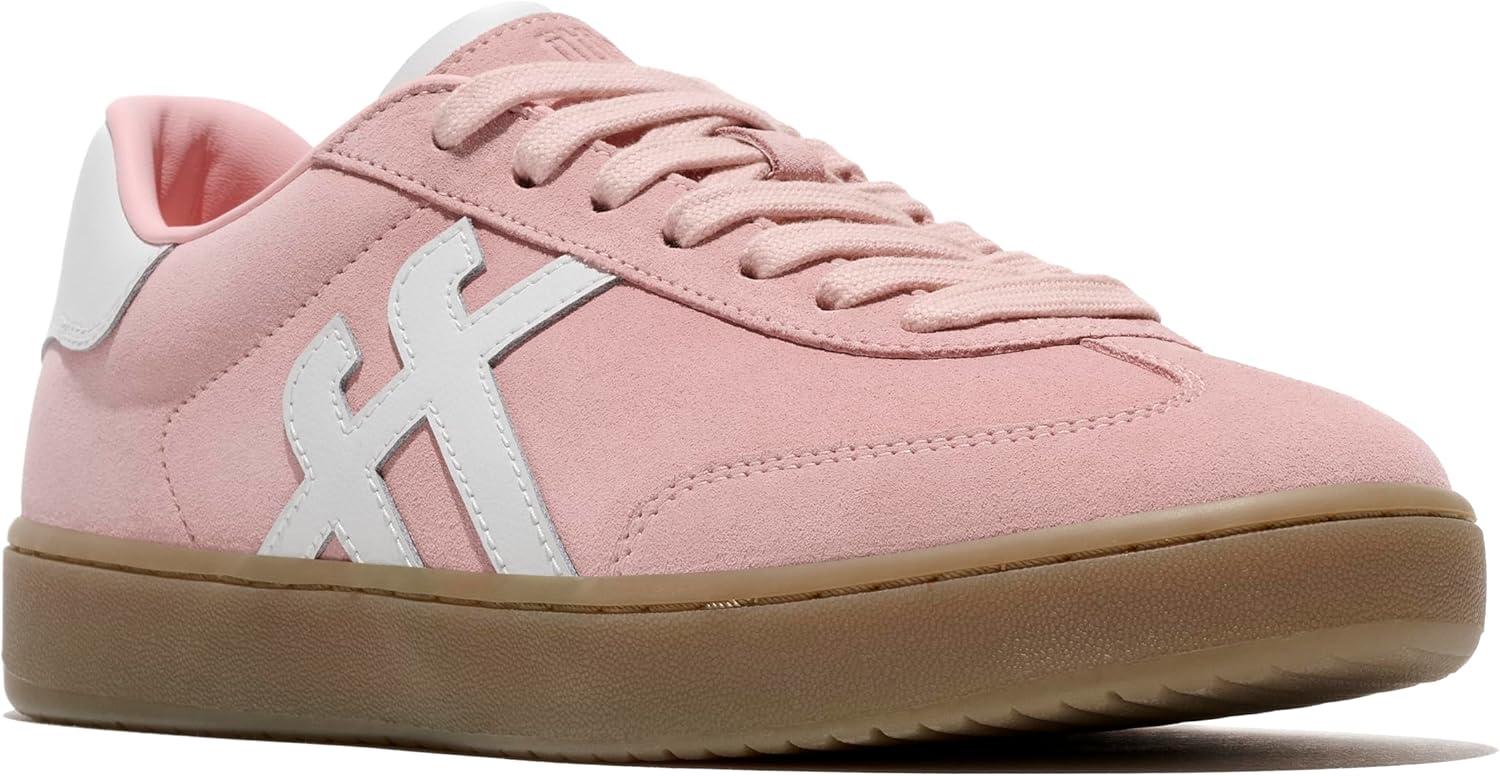 image:imageFitFlop The Dash TToe Suede SneakersWarm PinkUrban White