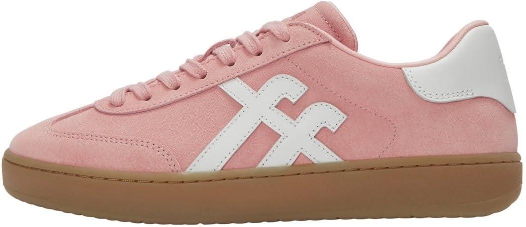 image:imageFitFlop The Dash TToe Suede SneakersWarm PinkUrban White