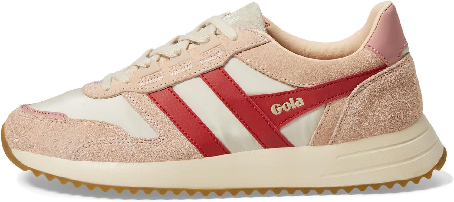 image:imageGola Womens Daytona MirrorSneakerWheatPearl PinkDeep Red