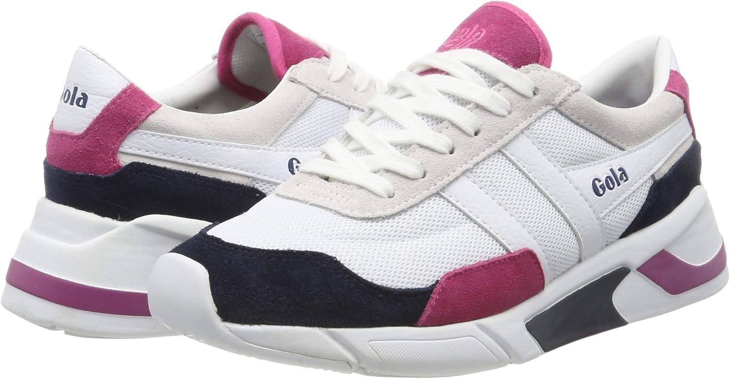 image:imageGola Womens Daytona MirrorSneakerWhite White Navy Fuchsia Wk