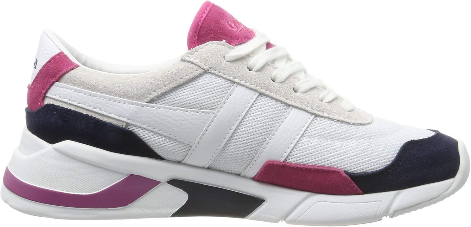 image:imageGola Womens Daytona MirrorSneakerWhite White Navy Fuchsia Wk