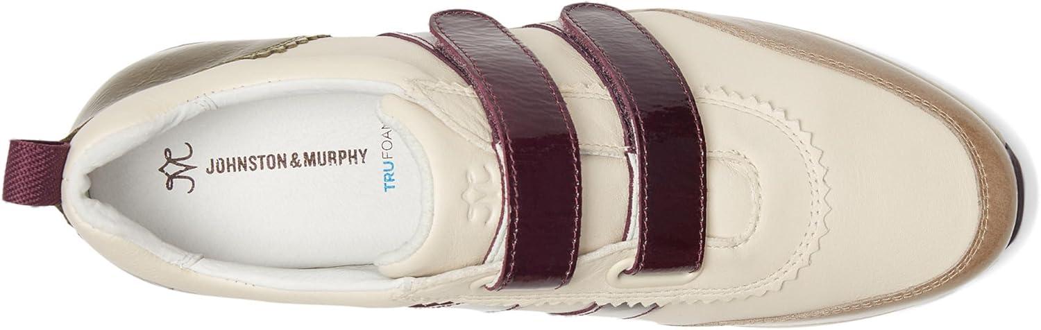 image:imageJohnston amp Murphy Womens Gracie Double Strap SneakersBoneTaupeOlive