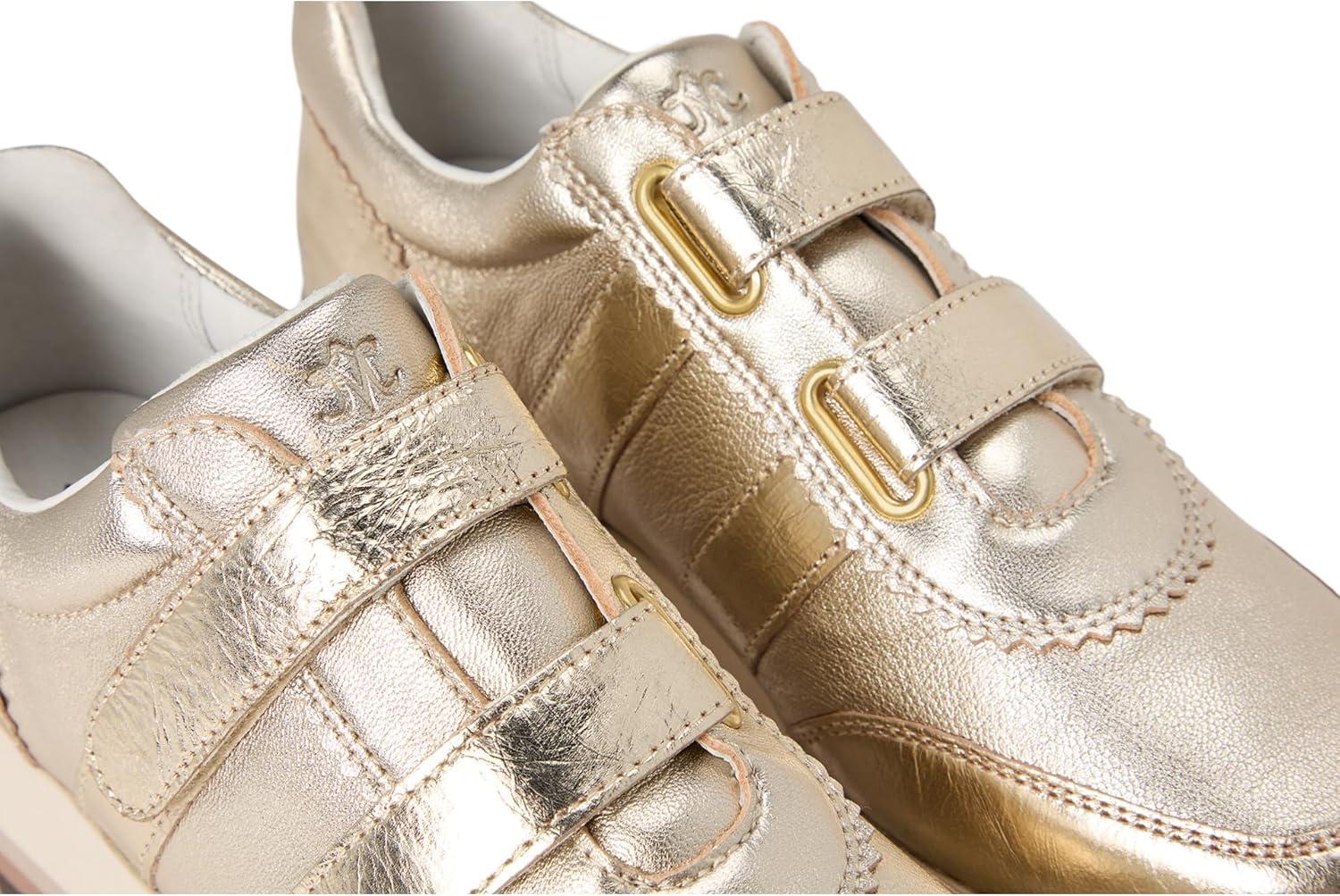 image:imageJohnston amp Murphy Womens Gracie Double Strap SneakersGold Metallic