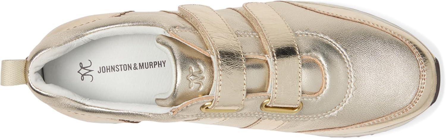 image:imageJohnston amp Murphy Womens Gracie Double Strap SneakersGold Metallic