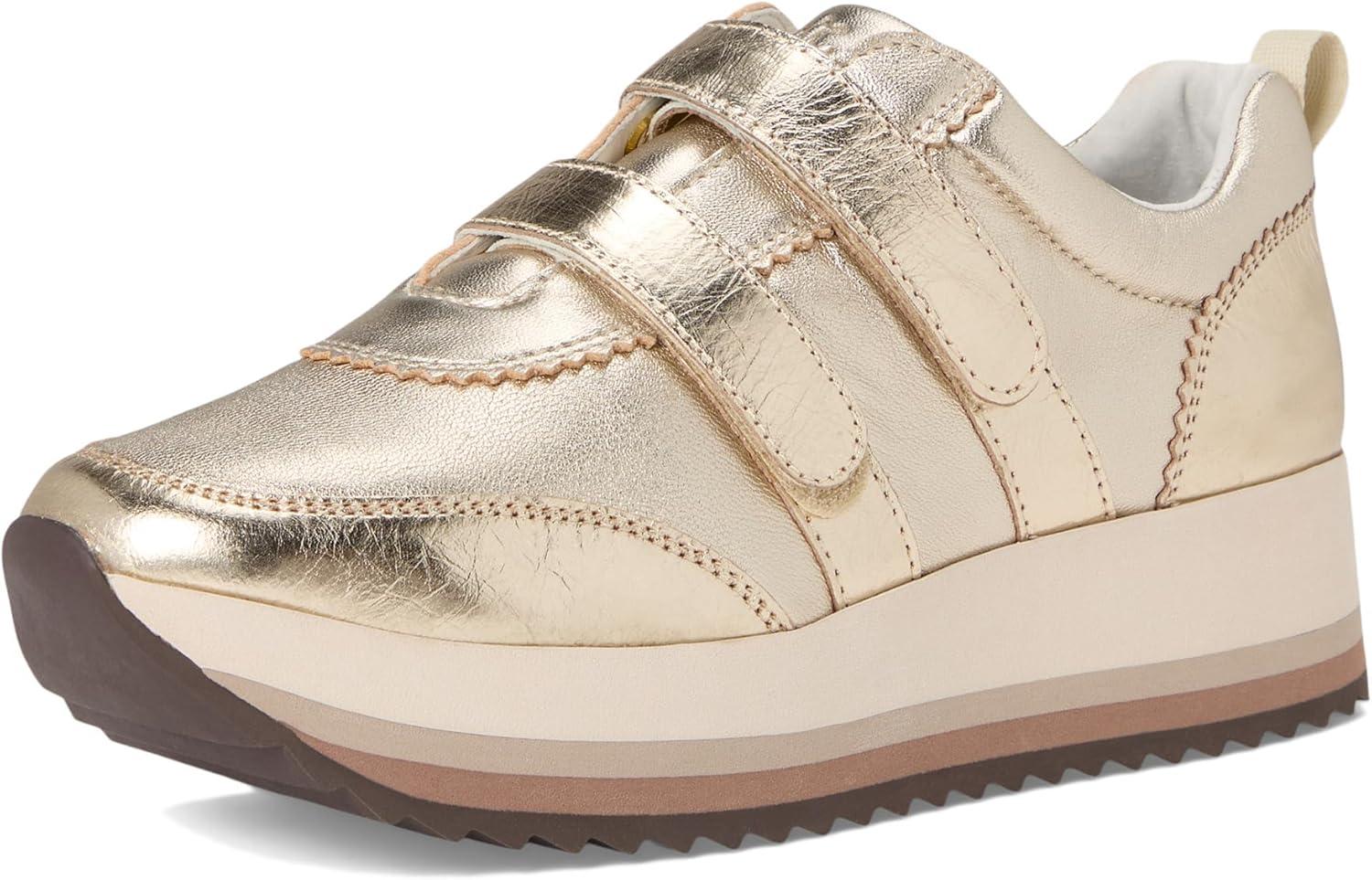 image:imageJohnston amp Murphy Womens Gracie Double Strap SneakersGold Metallic