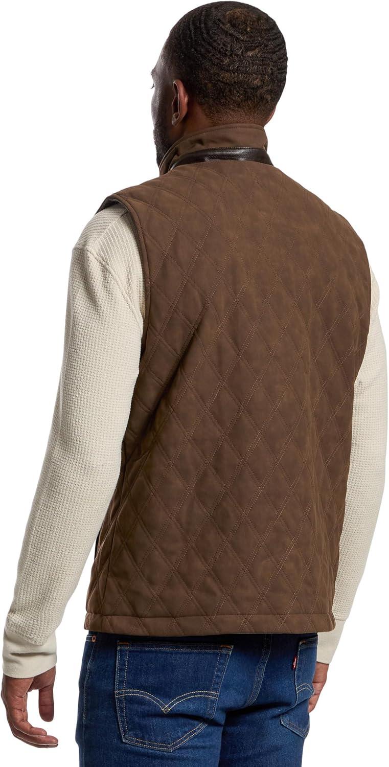 image:imageJohnston amp Murphy mens Upton Reversible VestLight BrownBrown Plaid