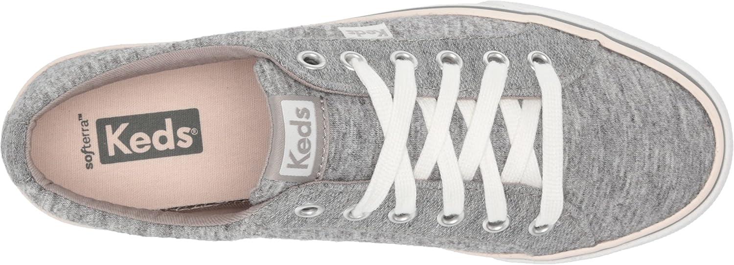 image:imageKeds Womens Jump Kick LeatherSneakerGray Jersey