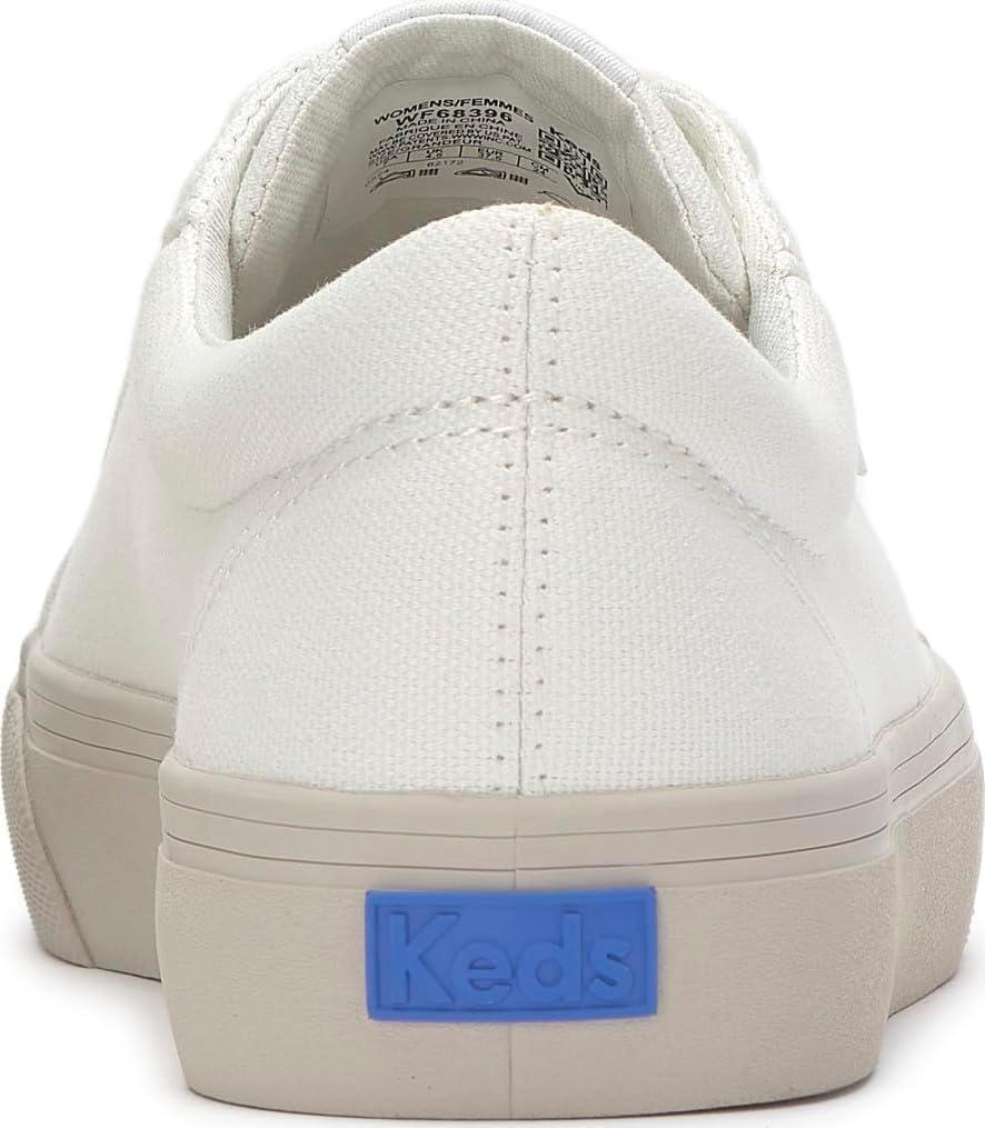 image:imageKeds Womens Jump Kick LeatherSneakerSnow White Canvas