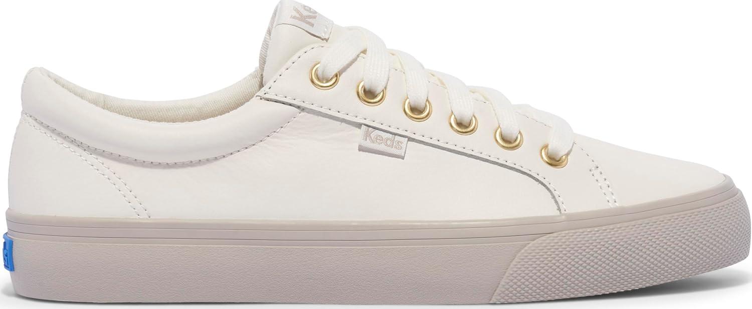 image:imageKeds Womens Jump Kick LeatherSneakerSnow White Leather