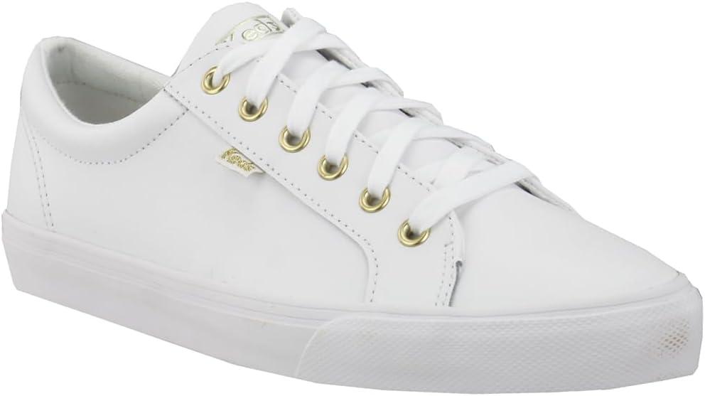 image:imageKeds Womens Jump Kick LeatherSneakerWhite Gold