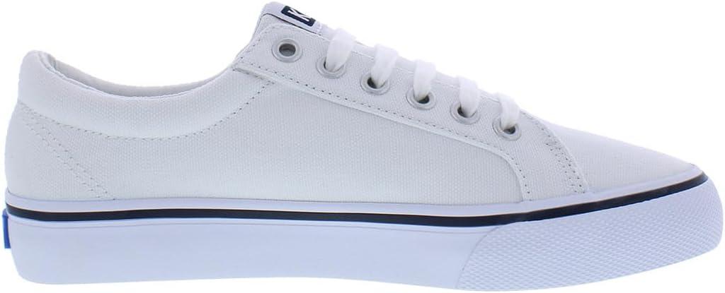 image:imageKeds Womens Jump Kick LeatherSneakerWhiteNavy Stripe