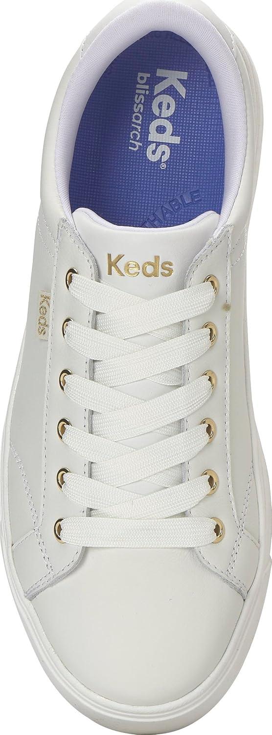 image:imageKeds Womens Park Lace Up SneakersWhite Leather