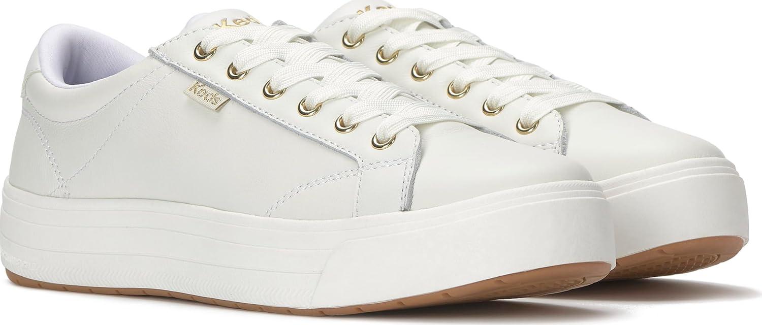 image:imageKeds Womens Park Lace Up SneakersWhite Leather
