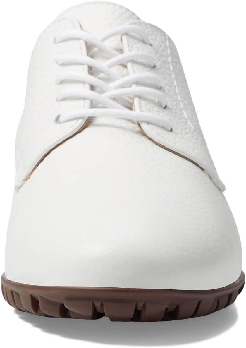 image:imageMarc Joseph New York Womens Golf Genuine Leather Made in Brazil Pacific Lace up Fashion Shoe MoccasinWhite Grainy