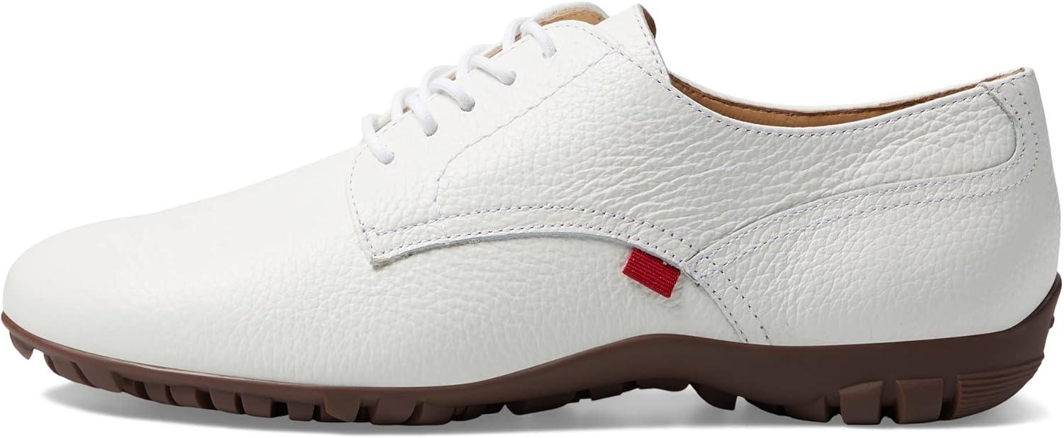 image:imageMarc Joseph New York Womens Golf Genuine Leather Made in Brazil Pacific Lace up Fashion Shoe MoccasinWhite Grainy