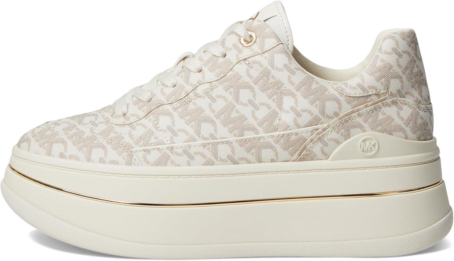 image:imageMichael Michael Kors Hayes LaceUp Shoes for Women Breathable Textile Lining Synthetic Outsole Round Toe Vanilla 95 M