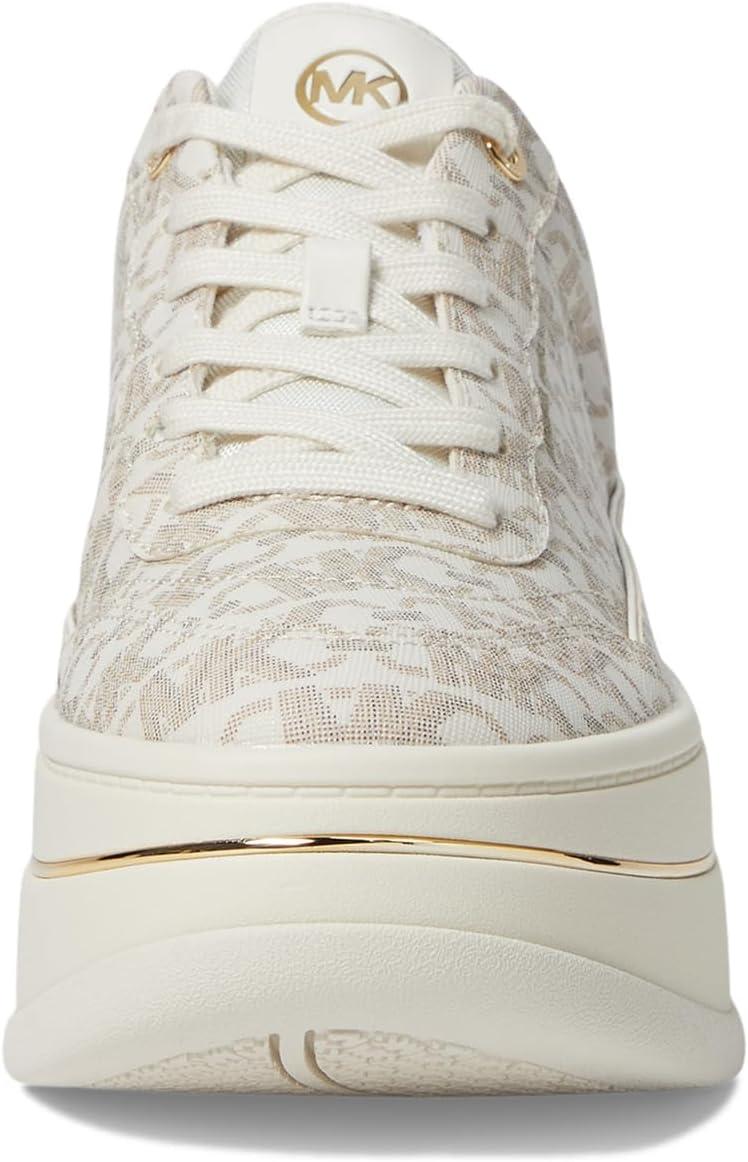 image:imageMichael Michael Kors Hayes LaceUp Shoes for Women Breathable Textile Lining Synthetic Outsole Round Toe Vanilla 95 M
