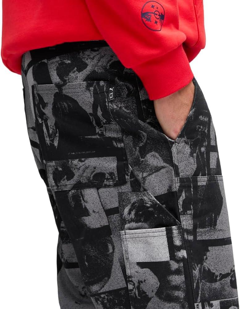 image:imagePUMA Mens Hoops X Et Twill PantsPuma BlackAop