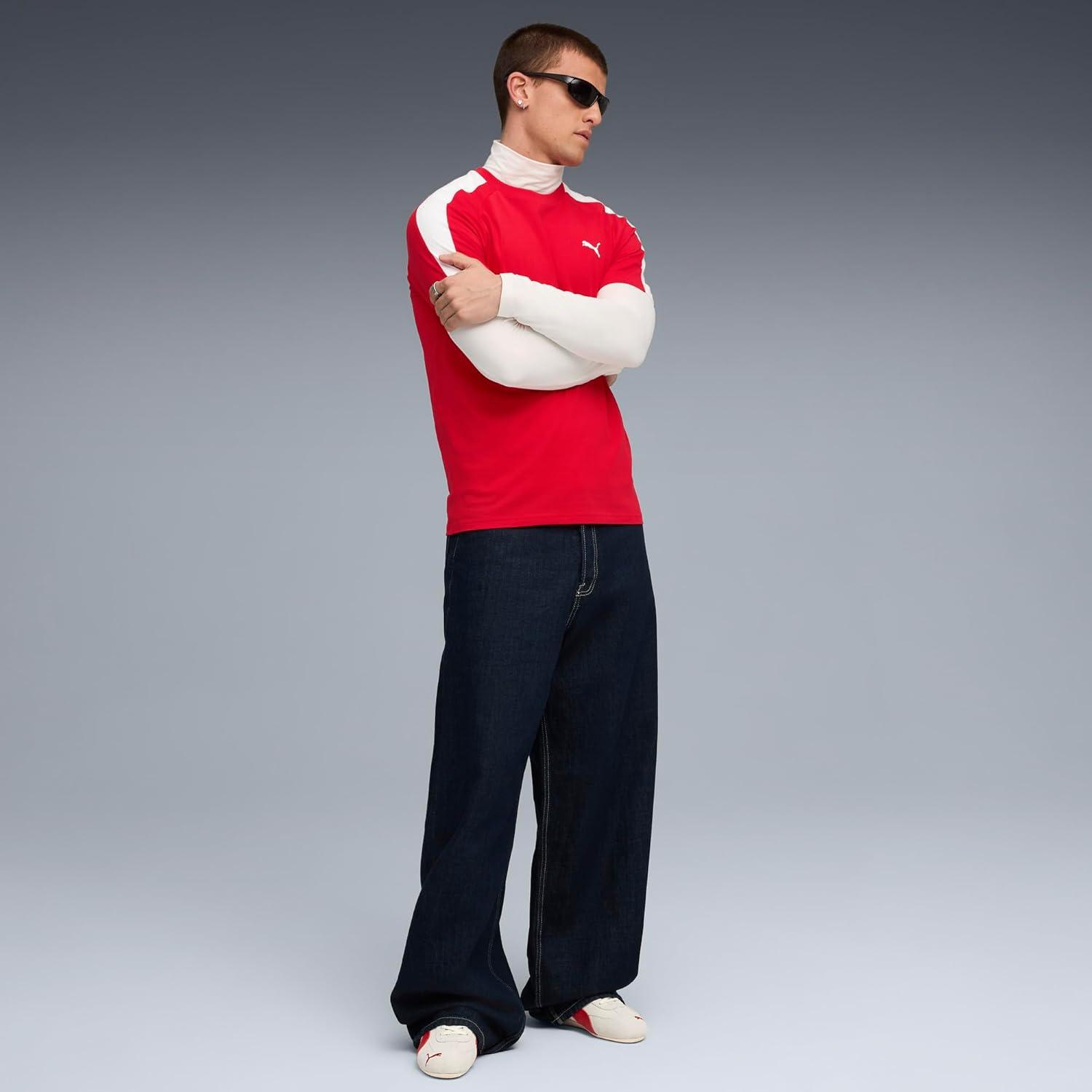 image:imagePUMA Mens T7 Classics TShirtFor All Time Red