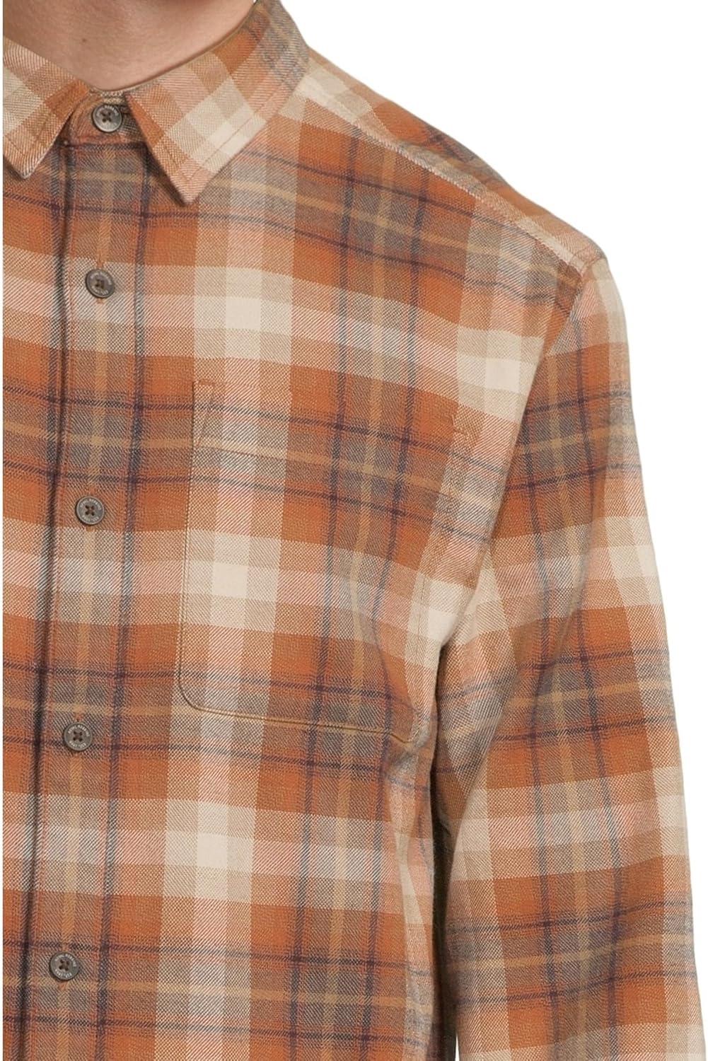 image:imageRoyal Robbins Mens Lieback Organic Cotton Flannel Long SleeveRust Brown Dipsea Pld
