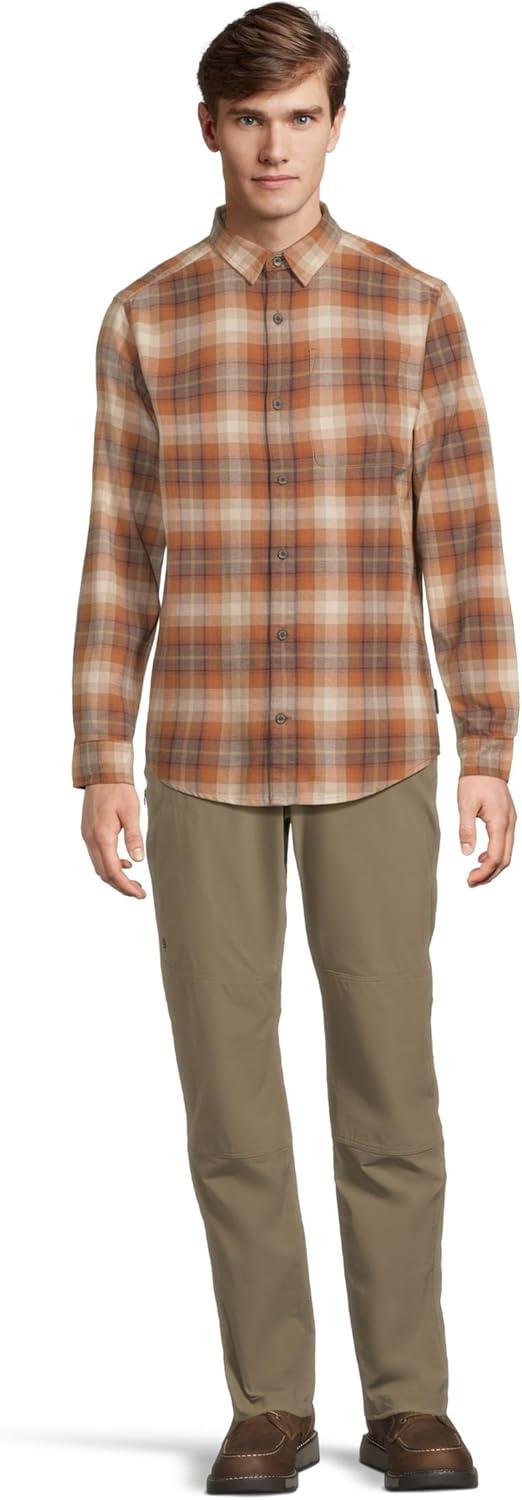 image:imageRoyal Robbins Mens Lieback Organic Cotton Flannel Long SleeveRust Brown Dipsea Pld