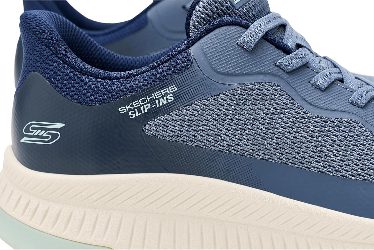 image:imageSkechers Womens Hands Free Slipins Bobs Squad 4 Staple LookBlue Multi