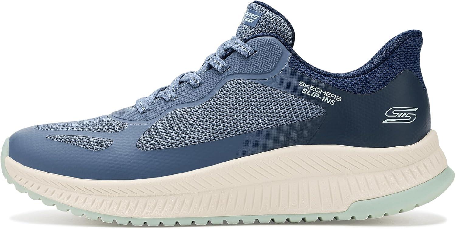 image:imageSkechers Womens Hands Free Slipins Bobs Squad 4 Staple LookBlue Multi